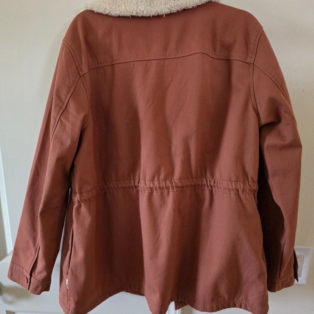 Women's Brown Sherpa-Lined Jacket - Picture 4 of 4